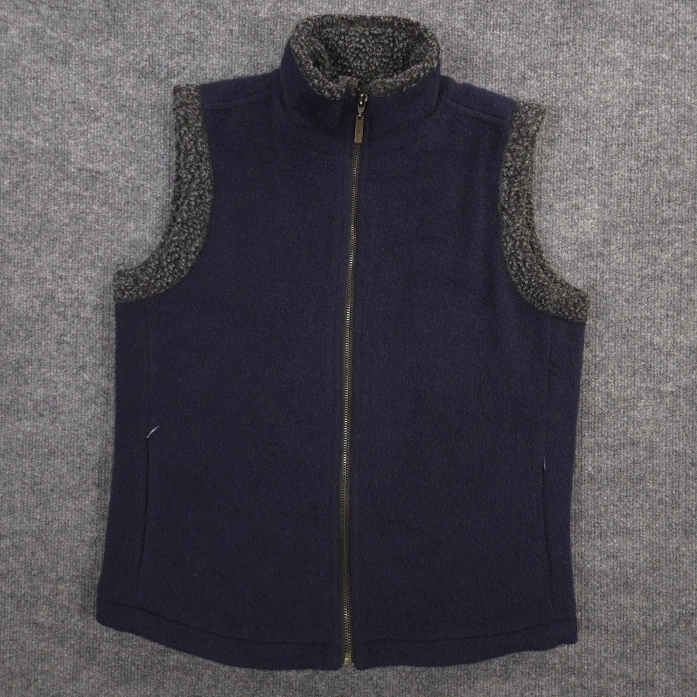 Peruvian Link Alpaca Collection Barn Vest Womens‎ S Navy Slim Fit Made In Peru